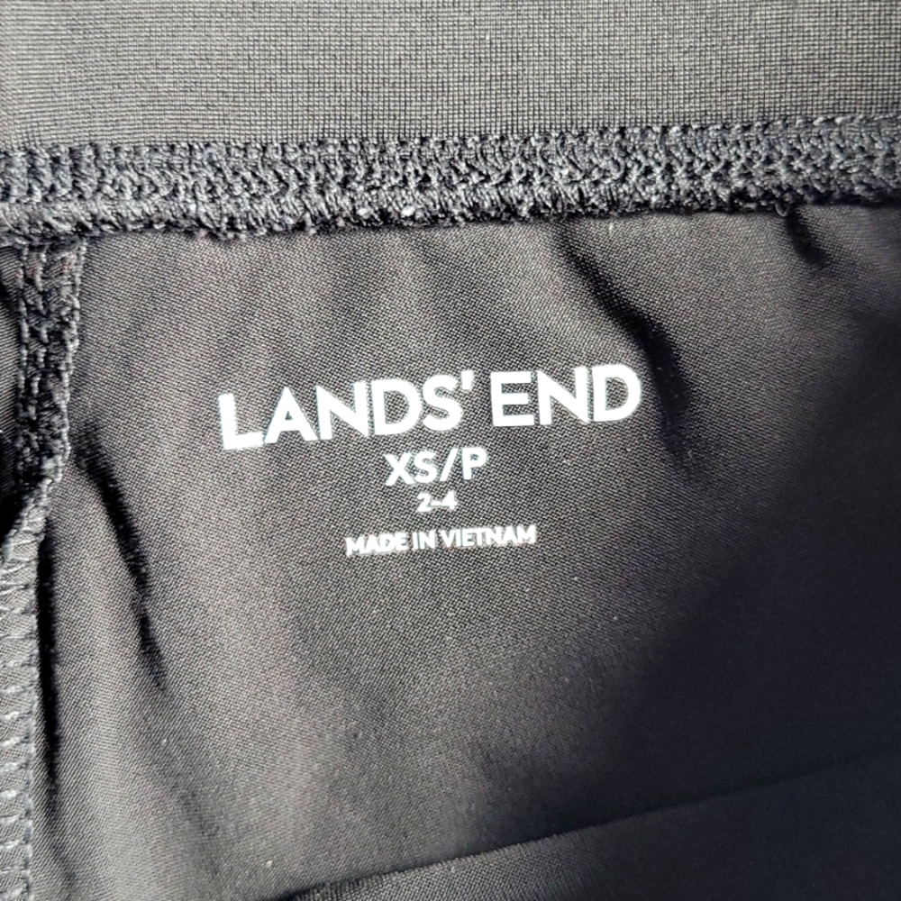 Lands End Lightweight Base Layer Pants Black XS - Picture 3 of 6